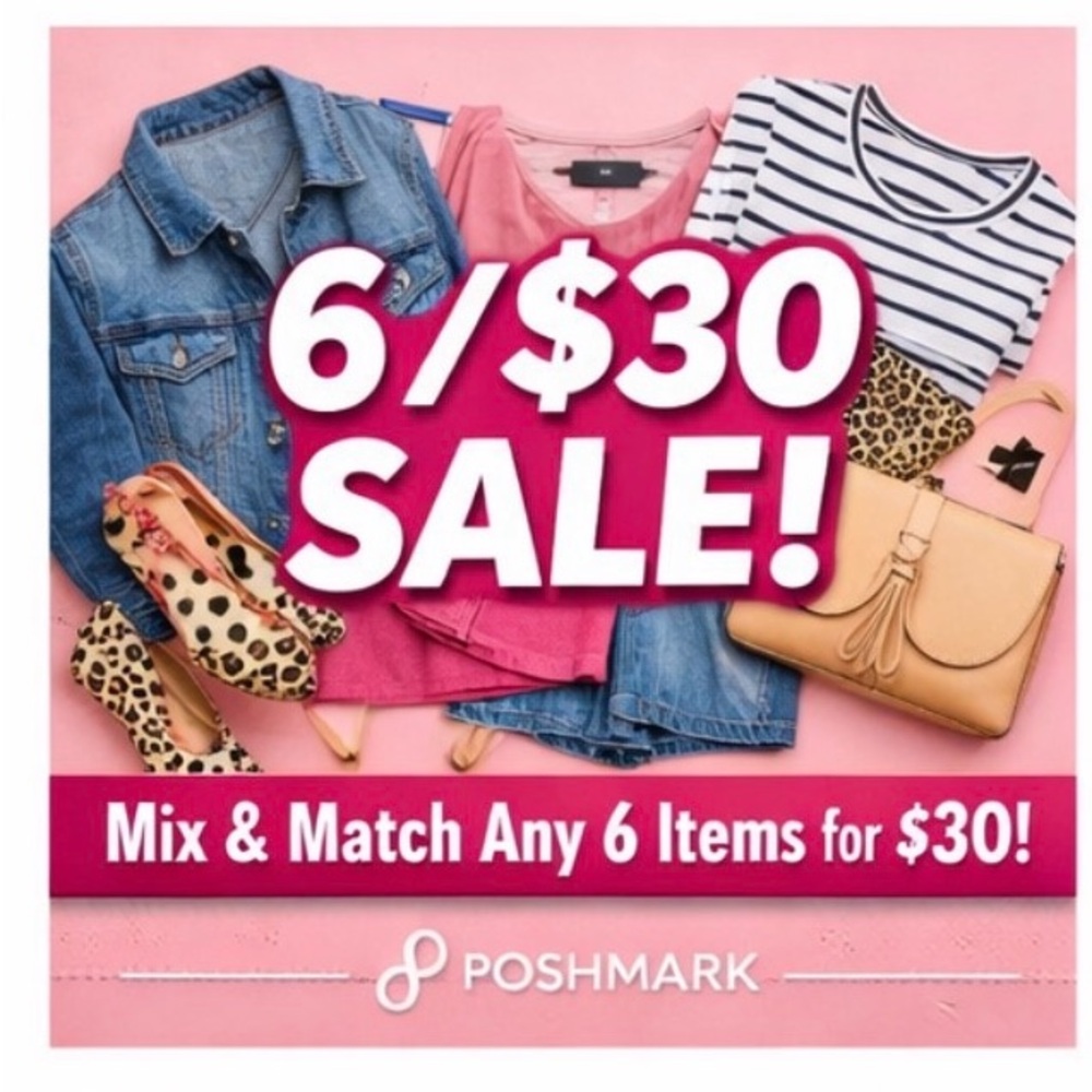 Whole shop!!! Mix any 6 items to a bundle for $30!